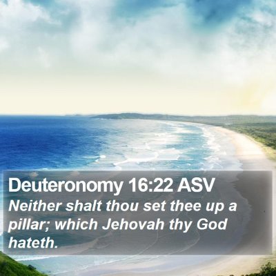 Deuteronomy 16:22 ASV Bible Verse Image