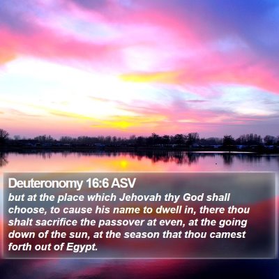 Deuteronomy 16:6 ASV Bible Verse Image