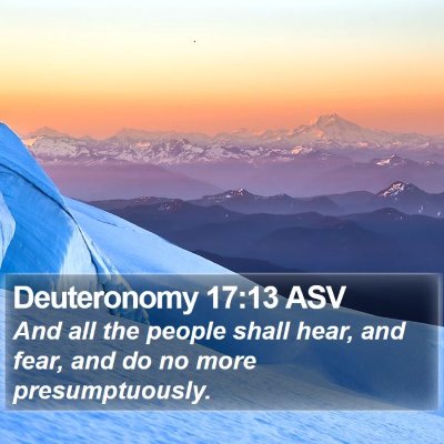 Deuteronomy 17:13 ASV Bible Verse Image