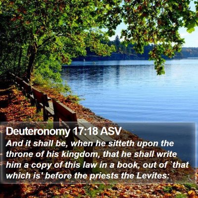 Deuteronomy 17:18 ASV Bible Verse Image