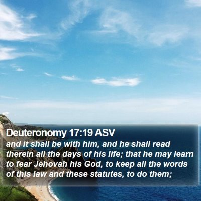 Deuteronomy 17:19 ASV Bible Verse Image