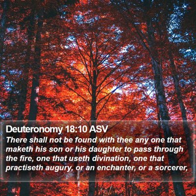 Deuteronomy 18:10 ASV Bible Verse Image