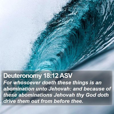 Deuteronomy 18:12 ASV Bible Verse Image
