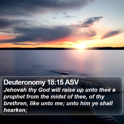 Deuteronomy 18:15 ASV Bible Verse Image