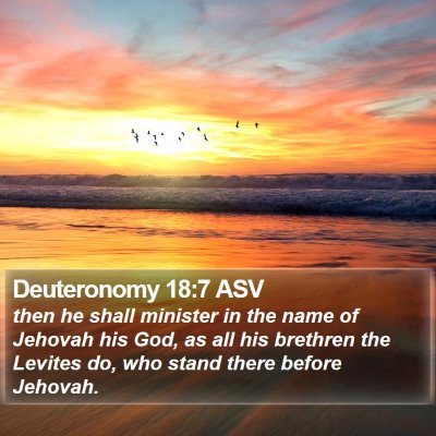 Deuteronomy 18:7 ASV Bible Verse Image