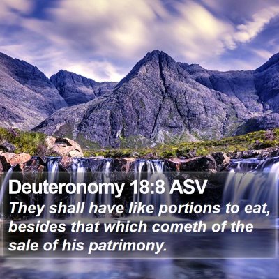 Deuteronomy 18:8 ASV Bible Verse Image