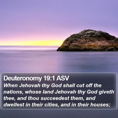 Deuteronomy 19:1 ASV Bible Verse Image