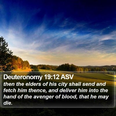 Deuteronomy 19:12 ASV Bible Verse Image