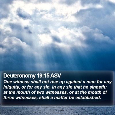 Deuteronomy 19:15 ASV Bible Verse Image