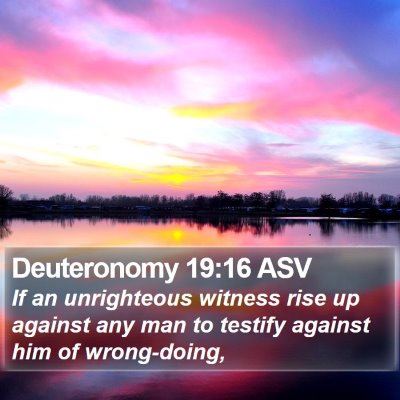 Deuteronomy 19:16 ASV Bible Verse Image