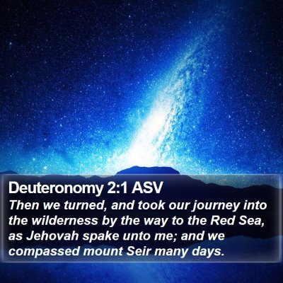 Deuteronomy 2:1 ASV Bible Verse Image