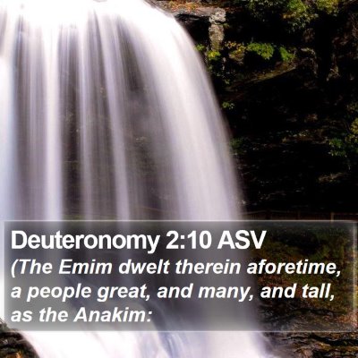 Deuteronomy 2:10 ASV Bible Verse Image