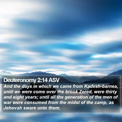 Deuteronomy 2:14 ASV Bible Verse Image