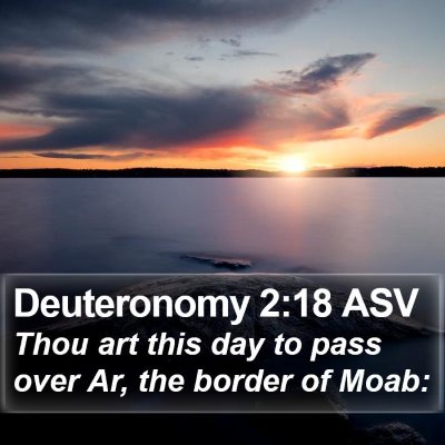 Deuteronomy 2:18 ASV Bible Verse Image