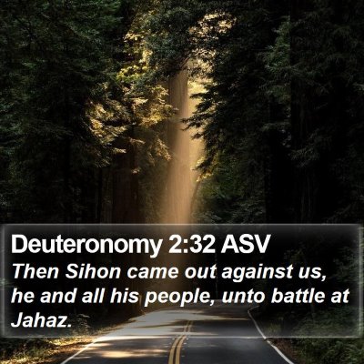 Deuteronomy 2:32 ASV Bible Verse Image