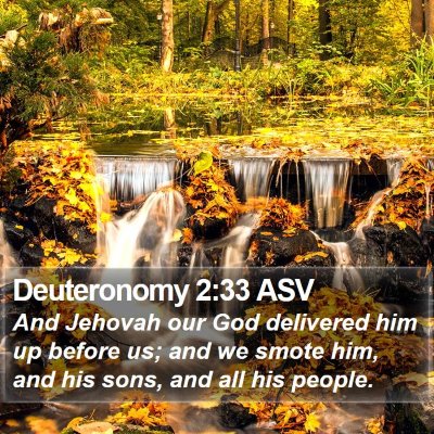 Deuteronomy 2:33 ASV Bible Verse Image