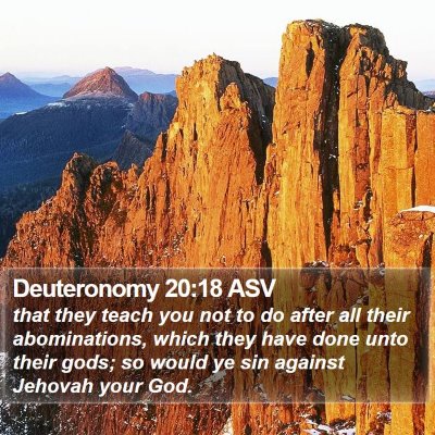 Deuteronomy 20:18 ASV Bible Verse Image