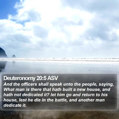 Deuteronomy 20:5 ASV Bible Verse Image