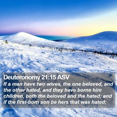 Deuteronomy 21:15 ASV Bible Verse Image