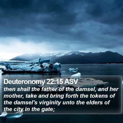 Deuteronomy 22:15 ASV Bible Verse Image