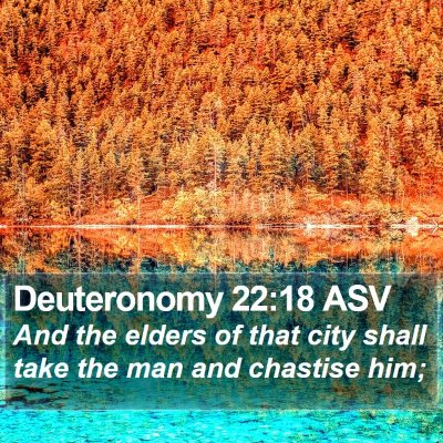 Deuteronomy 22:18 ASV Bible Verse Image