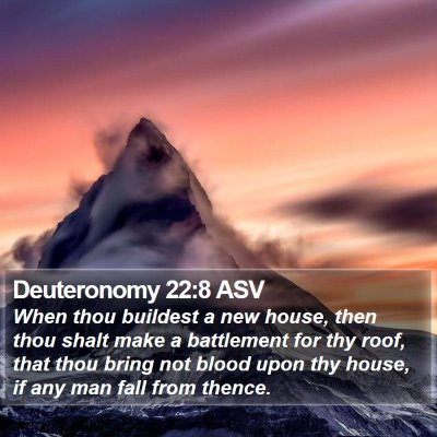 Deuteronomy 22:8 ASV Bible Verse Image