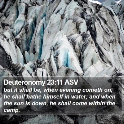 Deuteronomy 23:11 ASV Bible Verse Image