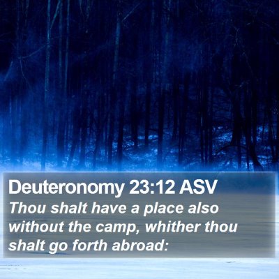 Deuteronomy 23:12 ASV Bible Verse Image