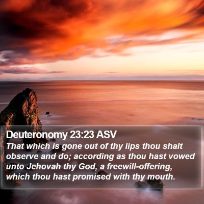 Deuteronomy 23:23 ASV Bible Verse Image