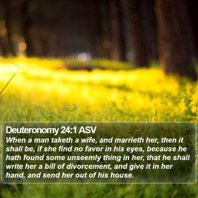 Deuteronomy 24:1 ASV Bible Verse Image