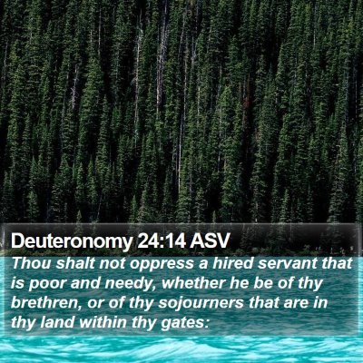 Deuteronomy 24:14 ASV Bible Verse Image