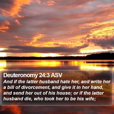 Deuteronomy 24:3 ASV Bible Verse Image