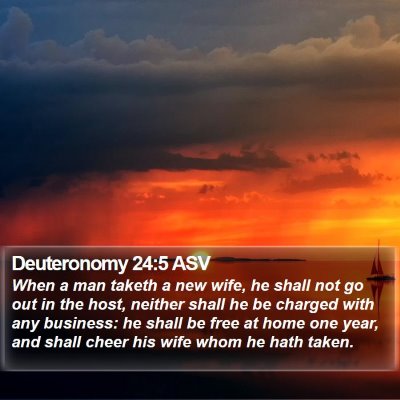 Deuteronomy 24:5 ASV Bible Verse Image