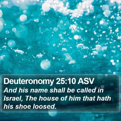 Deuteronomy 25:10 ASV Bible Verse Image