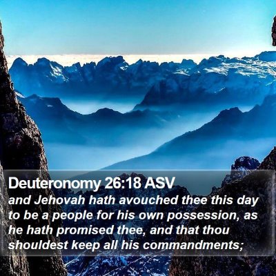 Deuteronomy 26:18 ASV Bible Verse Image