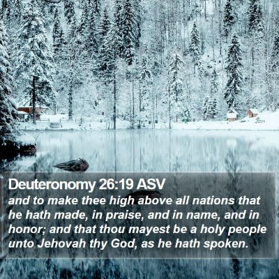 Deuteronomy 26:19 ASV Bible Verse Image