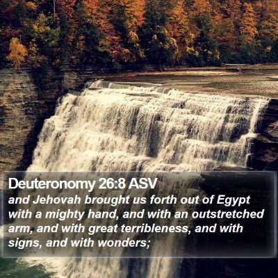 Deuteronomy 26:8 ASV Bible Verse Image