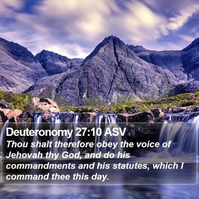Deuteronomy 27:10 ASV Bible Verse Image