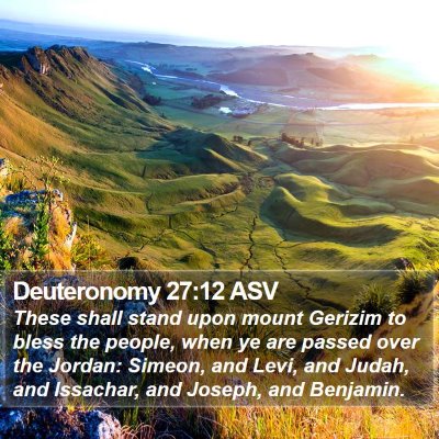 Deuteronomy 27:12 ASV Bible Verse Image