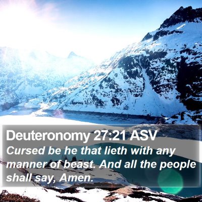 Deuteronomy 27:21 ASV Bible Verse Image
