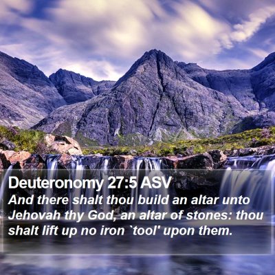 Deuteronomy 27:5 ASV Bible Verse Image