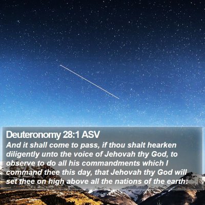 Deuteronomy 28:1 ASV Bible Verse Image