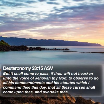 Deuteronomy 28:15 ASV Bible Verse Image