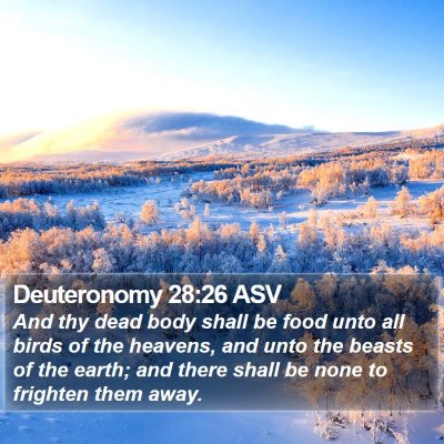 Deuteronomy 28:26 ASV Bible Verse Image