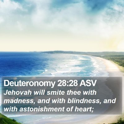 Deuteronomy 28:28 ASV Bible Verse Image