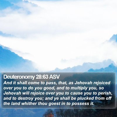 Deuteronomy 28:63 ASV Bible Verse Image