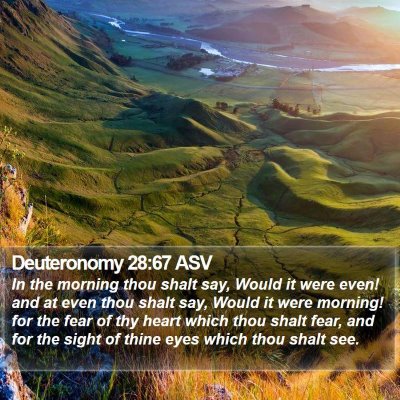 Deuteronomy 28:67 ASV Bible Verse Image