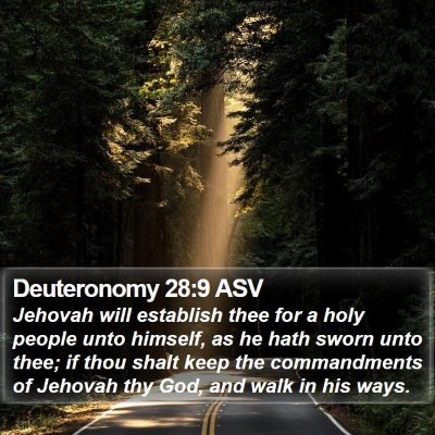 Deuteronomy 28:9 ASV Bible Verse Image