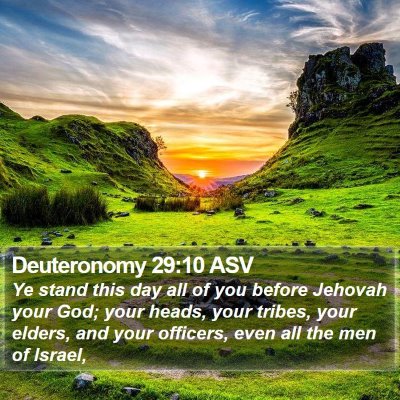 Deuteronomy 29:10 ASV Bible Verse Image
