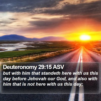 Deuteronomy 29:15 ASV Bible Verse Image